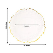 20 pcs 10" wide Plastic  Plates with Reef Desig - Disposable Tableware