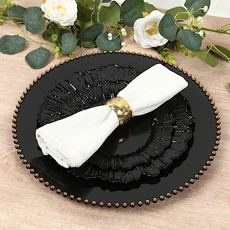 20 pcs 10" wide Plastic  Plates with Reef Desig - Disposable Tableware