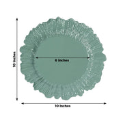 20 pcs 10" wide Plastic  Plates with Reef Desig - Disposable Tableware