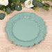 20 pcs 10" wide Plastic  Plates with Reef Desig - Disposable Tableware