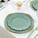 20 pcs 10" wide Plastic  Plates with Reef Desig - Disposable Tableware