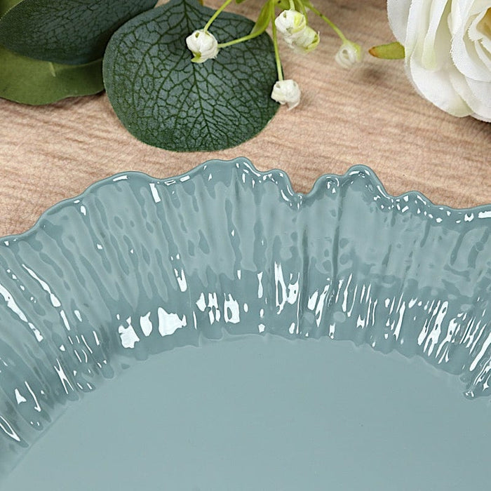 20 pcs 10" wide Plastic  Plates with Reef Desig - Disposable Tableware