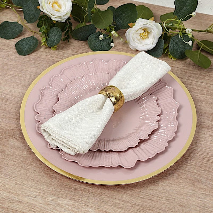 20 pcs 10" wide Plastic  Plates with Reef Desig - Disposable Tableware