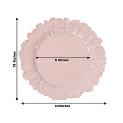 20 pcs 10" wide Plastic  Plates with Reef Desig - Disposable Tableware