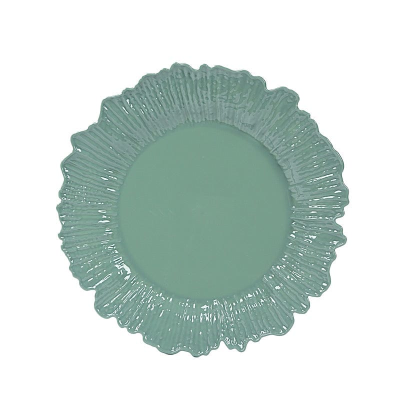 20 pcs 10" wide Plastic  Plates with Reef Desig - Disposable Tableware DSP_PLR0001_10_087