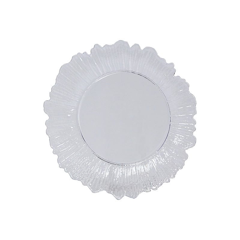 20 pcs 10" wide Plastic  Plates with Reef Desig - Disposable Tableware DSP_PLR0001_10_CLGD