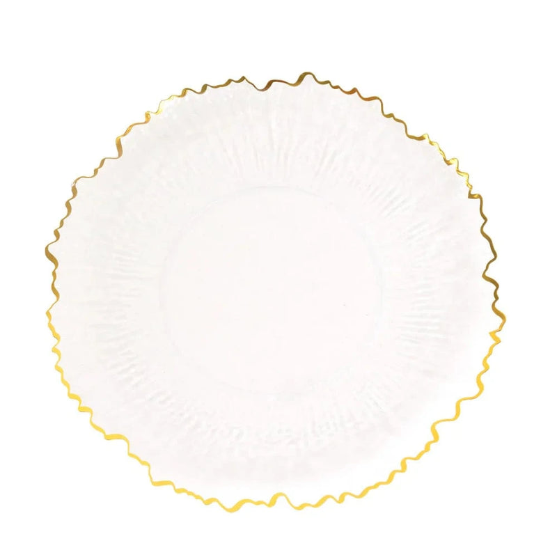 20 pcs 10" wide Plastic  Plates with Reef Desig - Disposable Tableware DSP_PLR0001_10_CLR