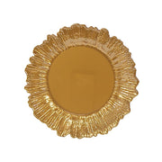 20 pcs 10" wide Plastic  Plates with Reef Desig - Disposable Tableware DSP_PLR0001_10_GOLD
