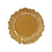 20 pcs 10" wide Plastic  Plates with Reef Desig - Disposable Tableware DSP_PLR0001_10_GOLD