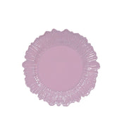 20 pcs 10" wide Plastic  Plates with Reef Desig - Disposable Tableware DSP_PLR0001_10_LAV