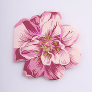 20 pcs 12.5" x 12.5" Peony Flower Shaped 2-Ply Paper Cocktail Napkins - Pink NAP_BEV04_FLOR