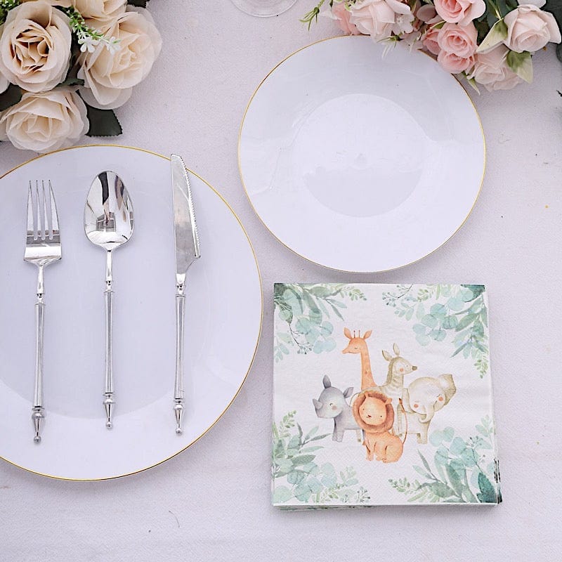 20 pcs 13" x 13" Safari Animal Print Paper Beverage Napkins - Assorted NAP_BEV05_ANML