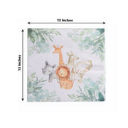 20 pcs 13" x 13" Safari Animal Print Paper Beverage Napkins - Assorted NAP_BEV05_ANML