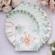 20 pcs 13" x 13" Safari Animal Print Paper Beverage Napkins - Assorted NAP_BEV05_ANML