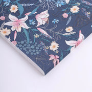 20 pcs 13" x 13" Water Lilly Floral Paper Cocktail Napkins - Navy Blue NAP_BEV08_NAVY