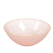 20 pcs 16 oz Plastic Soup Bowls - Gold Rim DSP_BO0018_BR_16_080GD_PK20