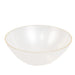 20 pcs 16 oz Plastic Soup Bowls - Gold Rim DSP_BO0018_BR_16_WHGD_PK20
