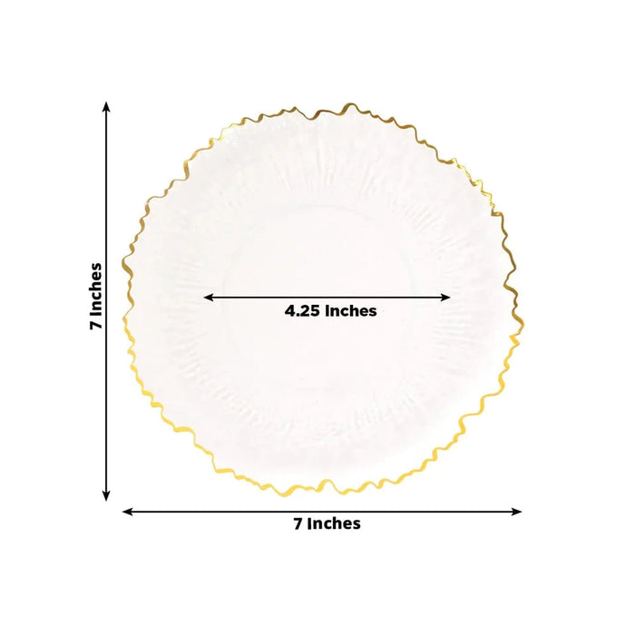 20 pcs 7" wide Plastic  Plates with Reef Desig - Disposable Tableware