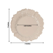 20 pcs 7" wide Plastic  Plates with Reef Desig - Disposable Tableware