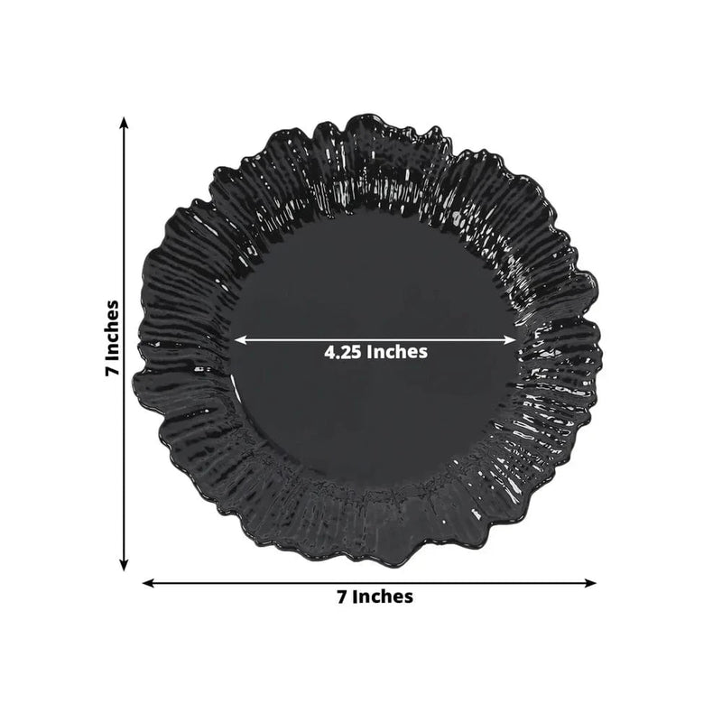 20 pcs 7" wide Plastic  Plates with Reef Desig - Disposable Tableware