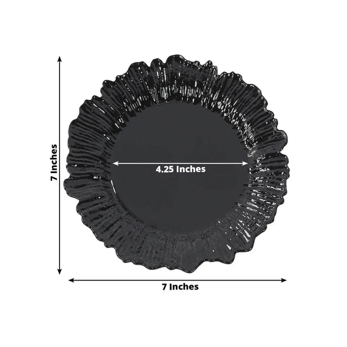 20 pcs 7" wide Plastic  Plates with Reef Desig - Disposable Tableware