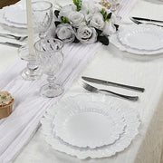 20 pcs 7" wide Plastic  Plates with Reef Desig - Disposable Tableware