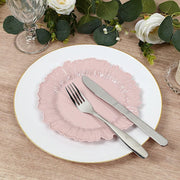 20 pcs 7" wide Plastic  Plates with Reef Desig - Disposable Tableware