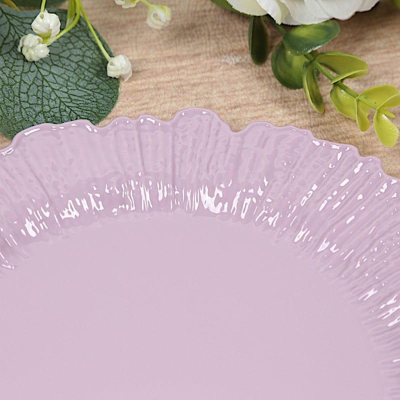 20 pcs 7" wide Plastic  Plates with Reef Desig - Disposable Tableware