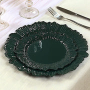 20 pcs 7" wide Plastic  Plates with Reef Desig - Disposable Tableware