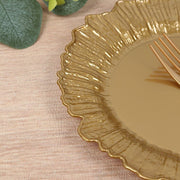 20 pcs 7" wide Plastic  Plates with Reef Desig - Disposable Tableware