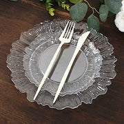 20 pcs 7" wide Plastic  Plates with Reef Desig - Disposable Tableware