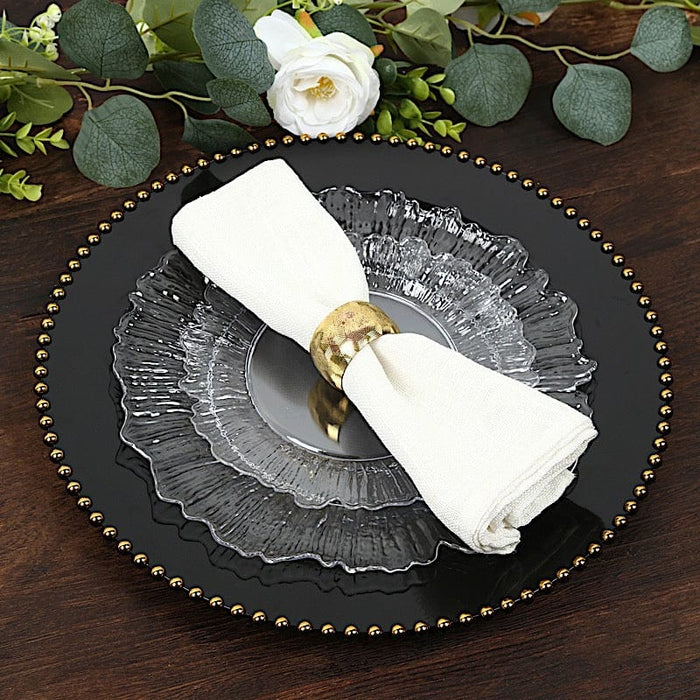 20 pcs 7" wide Plastic  Plates with Reef Desig - Disposable Tableware