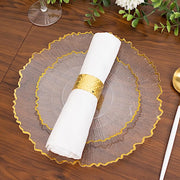 20 pcs 7" wide Plastic  Plates with Reef Desig - Disposable Tableware