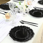 20 pcs 7" wide Plastic  Plates with Reef Desig - Disposable Tableware