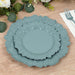 20 pcs 7" wide Plastic  Plates with Reef Desig - Disposable Tableware