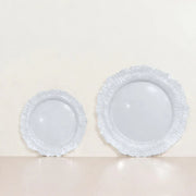 20 pcs 7" wide Plastic  Plates with Reef Desig - Disposable Tableware