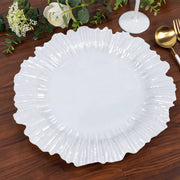 20 pcs 7" wide Plastic  Plates with Reef Desig - Disposable Tableware