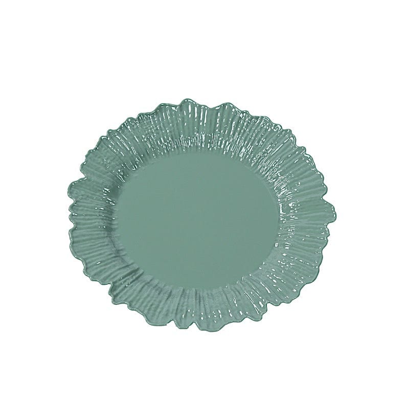 20 pcs 7" wide Plastic  Plates with Reef Desig - Disposable Tableware DSP_PLR0001_7_087