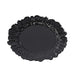 20 pcs 7" wide Plastic  Plates with Reef Desig - Disposable Tableware DSP_PLR0001_7_BLK