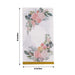 20 Peony Flowers Print Paper Dinner Napkins with Gold Edge - White and Pink NAP_DIN24_GOLD