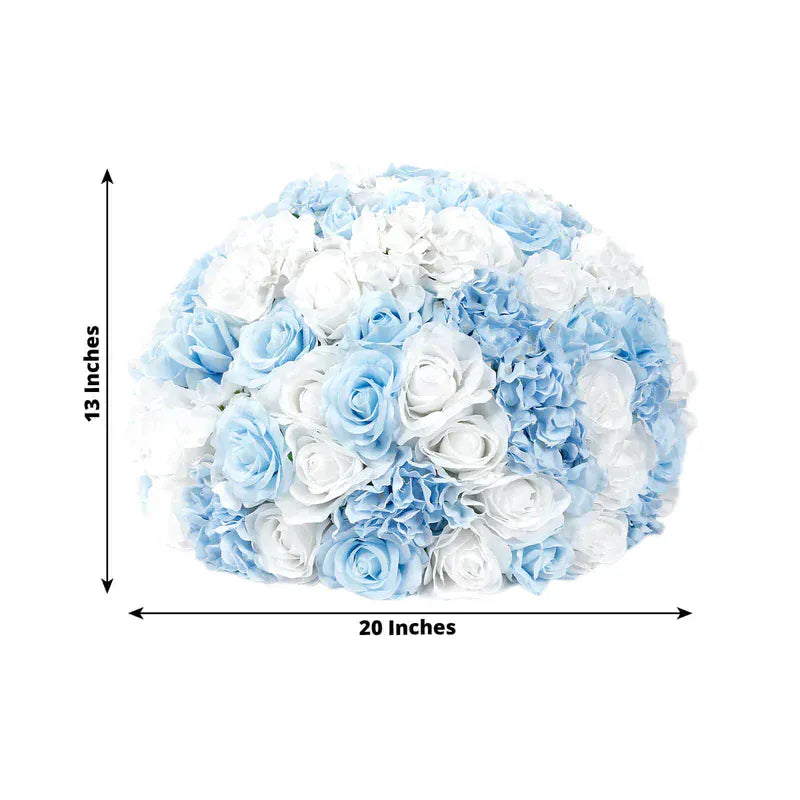20" Pre-Arranged Artificial Rose Flower Balls Wedding Centerpiece