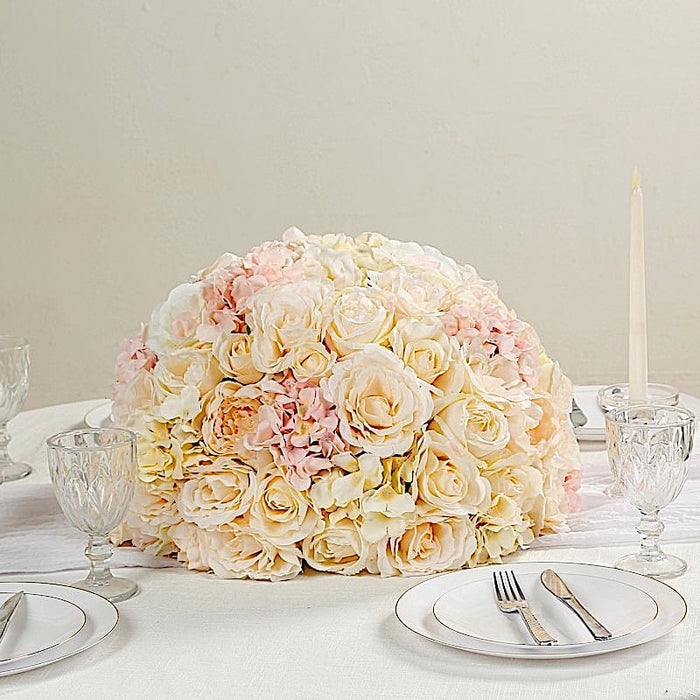 20" Pre-Arranged Artificial Rose Flower Balls Wedding Centerpiece