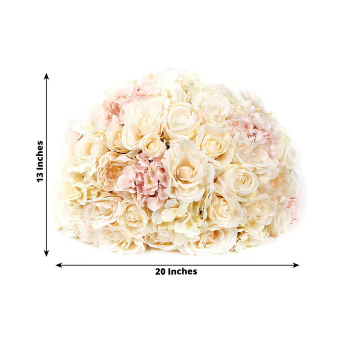 20" Pre-Arranged Artificial Rose Flower Balls Wedding Centerpiece
