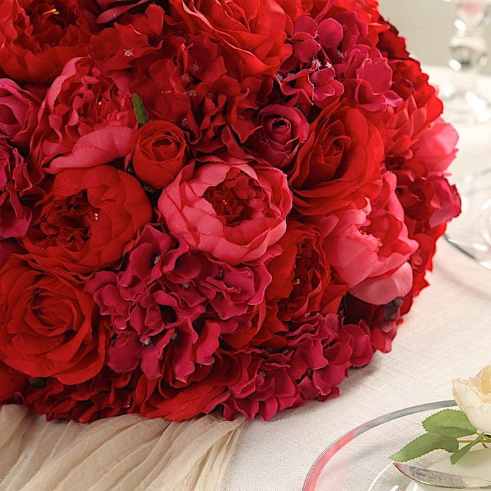 20" Pre-Arranged Artificial Rose Wedding Centerpiece