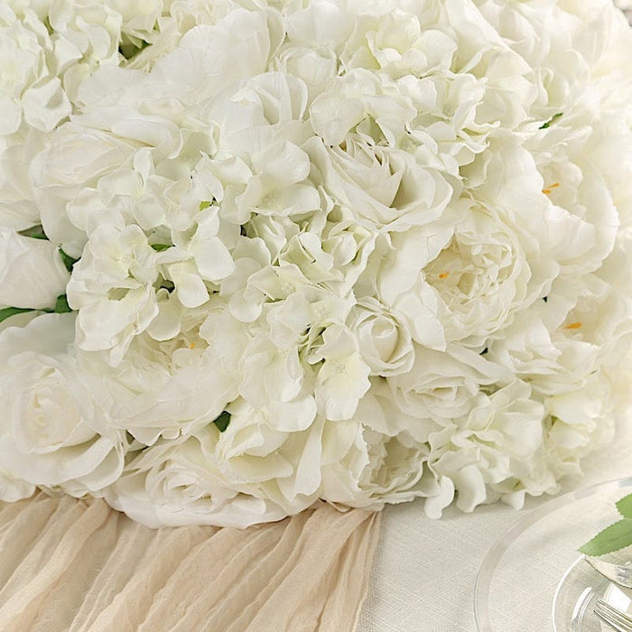 20" Pre-Arranged Artificial Rose Wedding Centerpiece