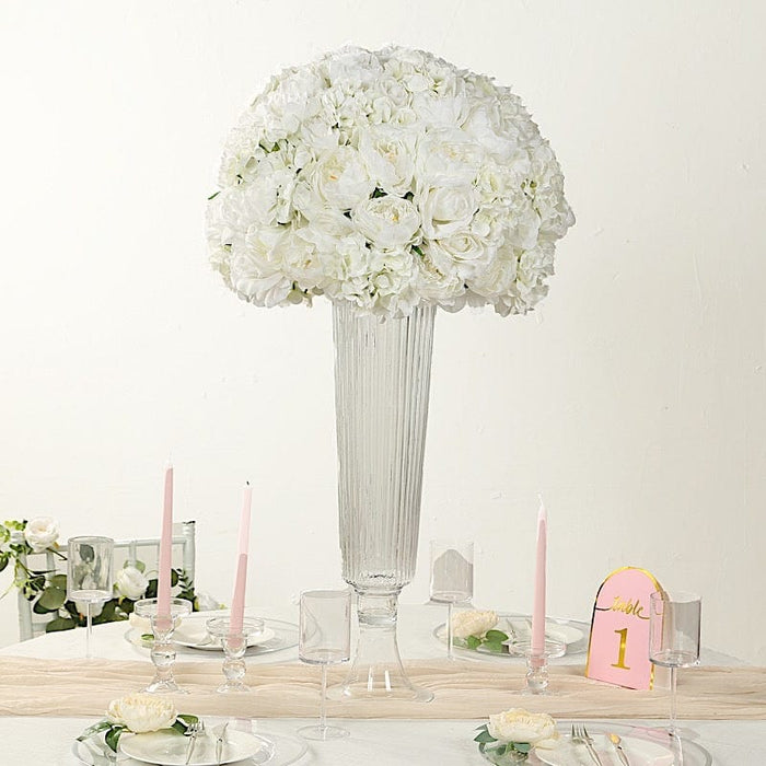 20" Pre-Arranged Artificial Rose Wedding Centerpiece
