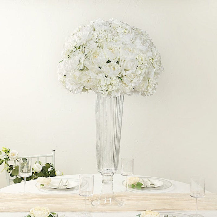 20" Pre-Arranged Artificial Rose Wedding Centerpiece