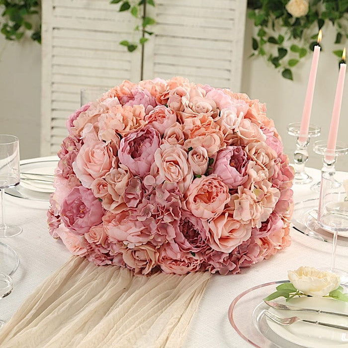 20" Pre-Arranged Artificial Rose Wedding Centerpiece