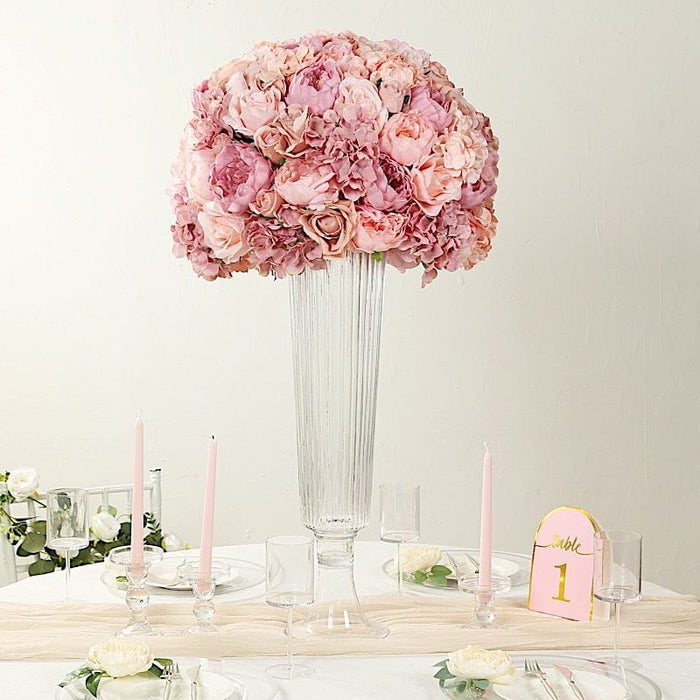 20" Pre-Arranged Artificial Rose Wedding Centerpiece