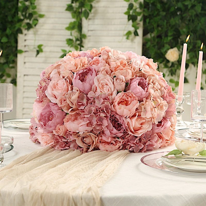 20" Pre-Arranged Artificial Rose Wedding Centerpiece